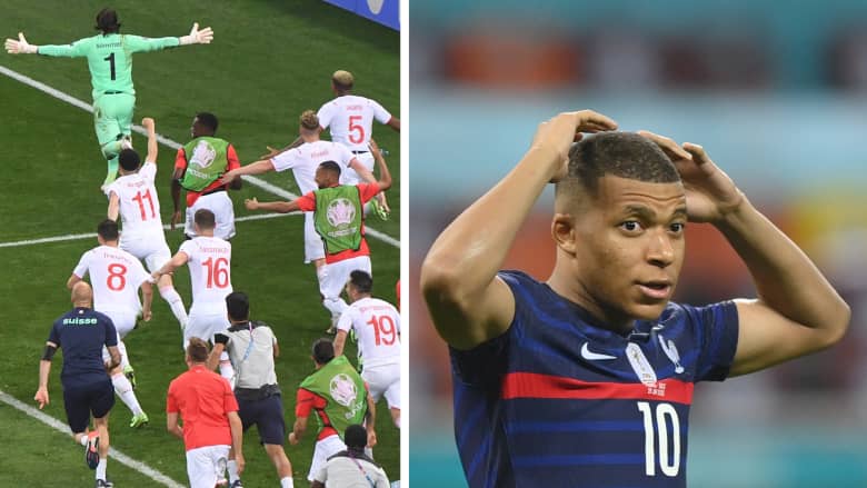 سويسرا تسقط فرنسا في مباراة مجنونة.. ونهاية متوقعة لمبايي