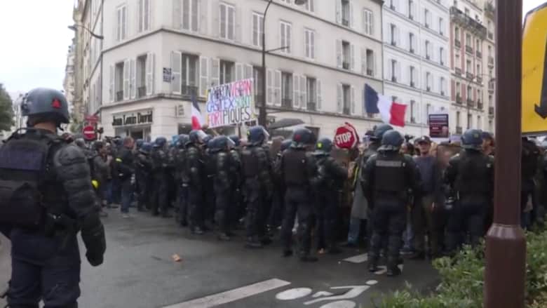 احتجاجات متواصلة في فرنسا للأسبوع الرابع بسبب التصريح الصحي الإلزامي لكورونا