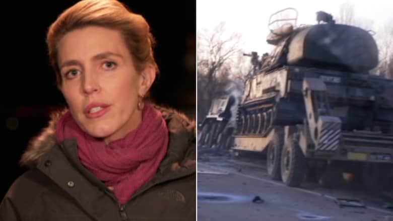مراسلة CNN تصف رحلة انتقالها إلى كييف مع تقدم القوات الروسية نحو العاصمة 
