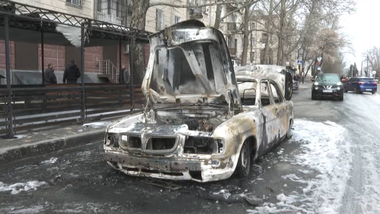مدينة أوكرانية تتعرض للقصف الروسي.. شاهد ما حدث