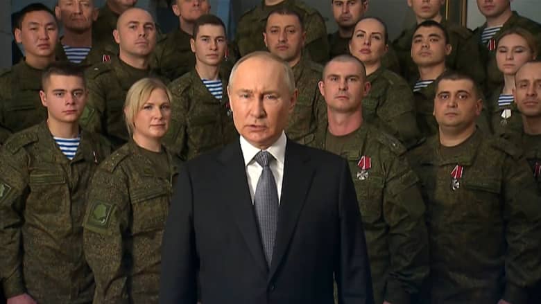شاهد مضمون الرسالة التي وجهها بوتين بمناسبة العام الجديد
