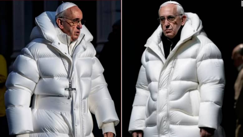 تداول واسع لصورة البابا فرنسيس بمعطف أبيض منفوخ.. وخبيرة تحذر من الذكاء الاصطناعي