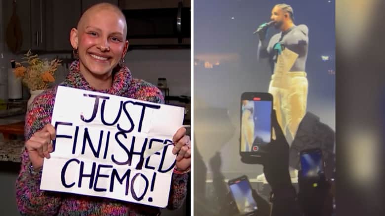 "هذه جندية حقيقية".. المغني دريك يفاجئ سيدة بهدية أذهلت الجمهور بعد نجاتها من السرطان