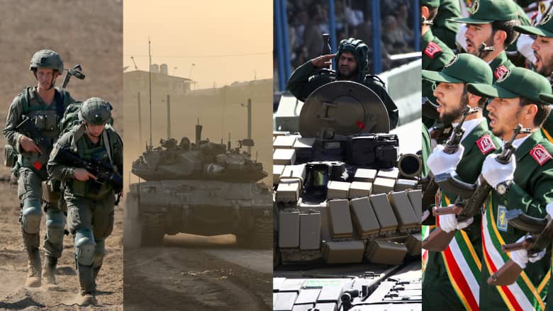 مقارنة بين الجيش الإيراني ونظيره الإسرائيلي.. شاهد الفارق في ميزان القوة