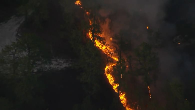 مروحية ترصد حجم الحرائق الهائلة التي تلتهم غابات نيوجيرسي