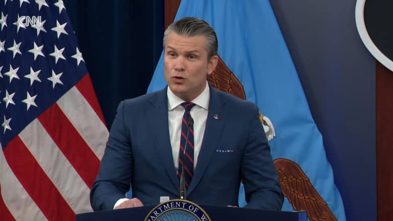 هيغسيث بكلمة له: الضربات الأمريكية على إيران "ليست حرباً لتغيير النظام"