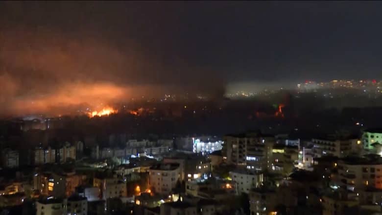 بيروت تتعرض لقصف إسرائيلي عنيف.. شاهد ما رصدته مراسلة CNN
