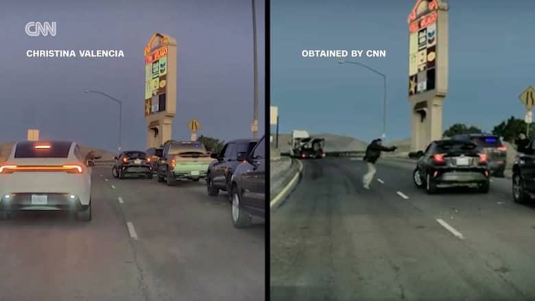 شاهد.. عناصر الهجرة الأمريكية تطلق النار على مشتبه به بعد توقيفه بكاليفورنيا