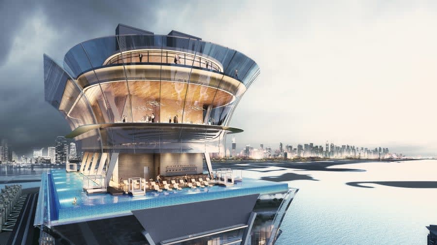 دبي في طريقها لبناء أحد أعلى المسابح المفتوحة في العالم 