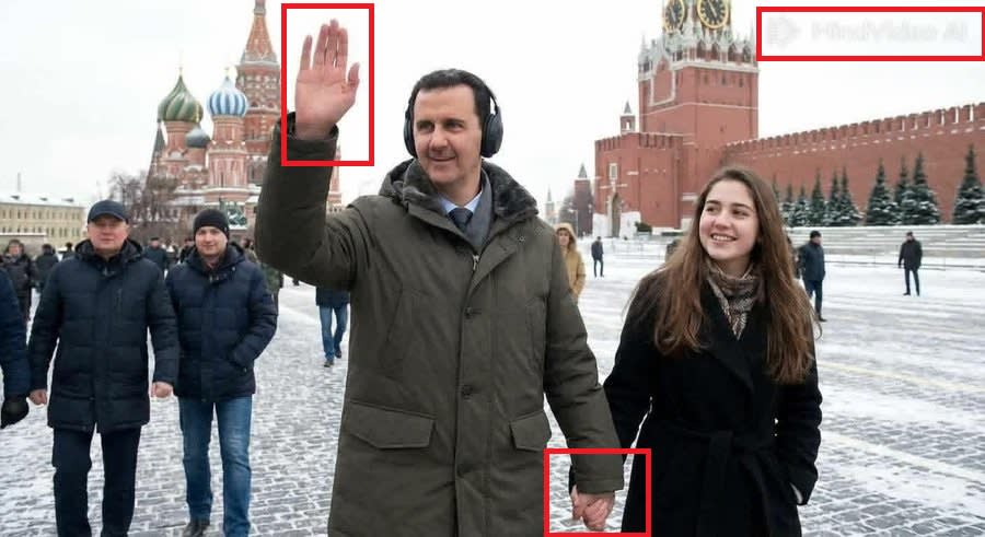  ظهور بشار الأسد في الساحة الحمراء بموسكو .. ما صحة الصورة؟