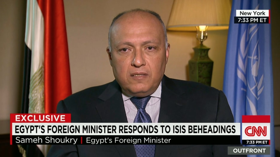سامح شكري: لا نعترف إلا بحكومة طبرق وضربات جيشنا ضد داعش كانت "جراحية"
