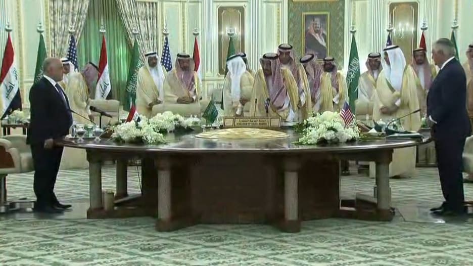 الملك سلمان والعبادي يطلقان مجلس التنسيق السعودي العراقي بحضور أمريكي