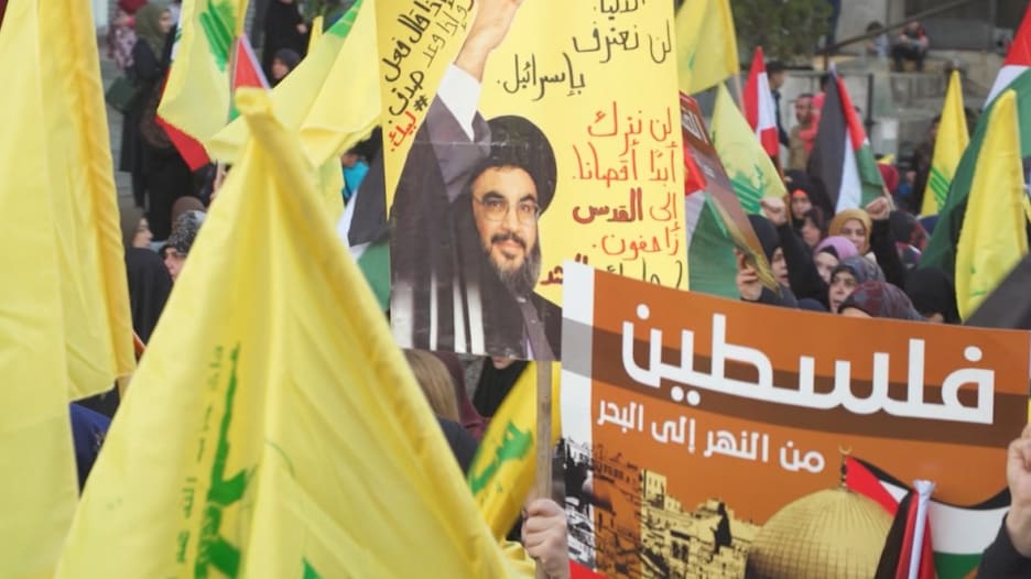 مظاهرة ضخمة لحزب الله ضد أمريكا.. ونصر الله: بداية النهاية