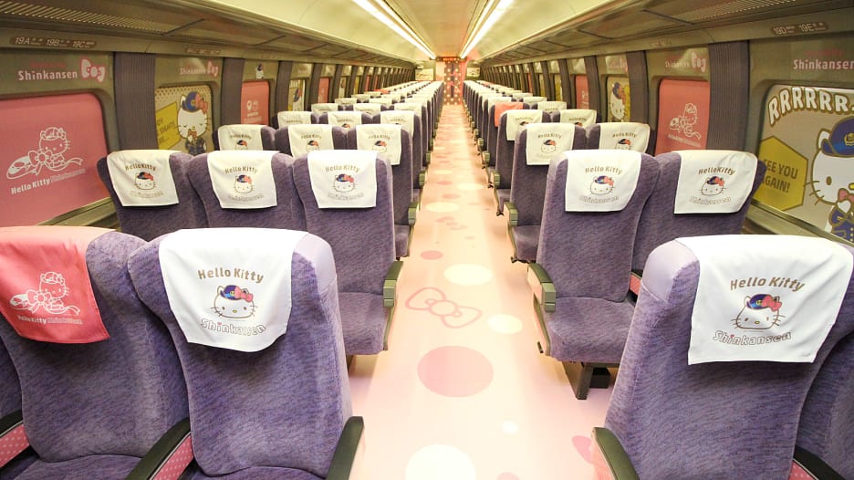 نظرة أولى على قطار "هالو كيتي" في اليابان