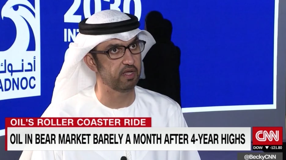 سلطان الجابر لـCNN: الشراكة مع أرامكو طبيعية ومنطقية