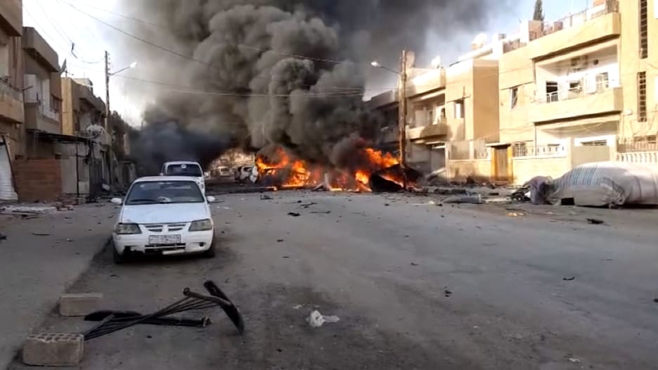 داعش يتبنى تفجير سيارة بالقامشلي وسط هجوم تركيا شمال سوريا