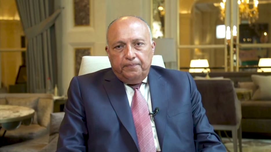 وزير خارجية مصر لـCNN: نعمل بجد لتحقيق وقف إطلاق النار بإسرائيل وغزة