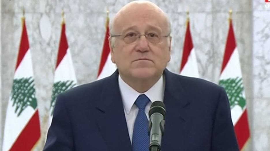 العبرة تخنق ميقاتي في خطابه الأول.. ويطالب اللبنانيين بـ“التضامن”