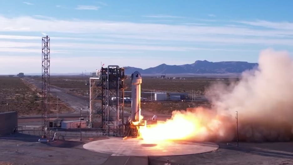 شاهد كيف تبدو الأجواء داخل رحلة إلى الفضاء معBlue Origin