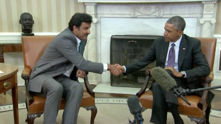 أوباما وأمير قطر.. توافق على "دحر داعش" ورحيل الأسد