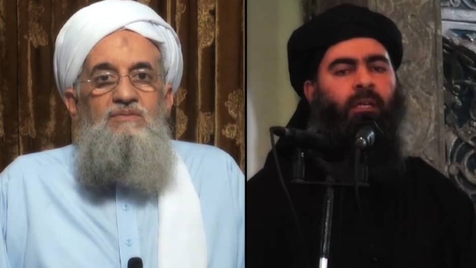 الظواهري زعيم القاعدة يستخف بالبغدادي زعيم داعش.. ومنافسة بين المجموعتين لإثبات "الطرف الأقوى"