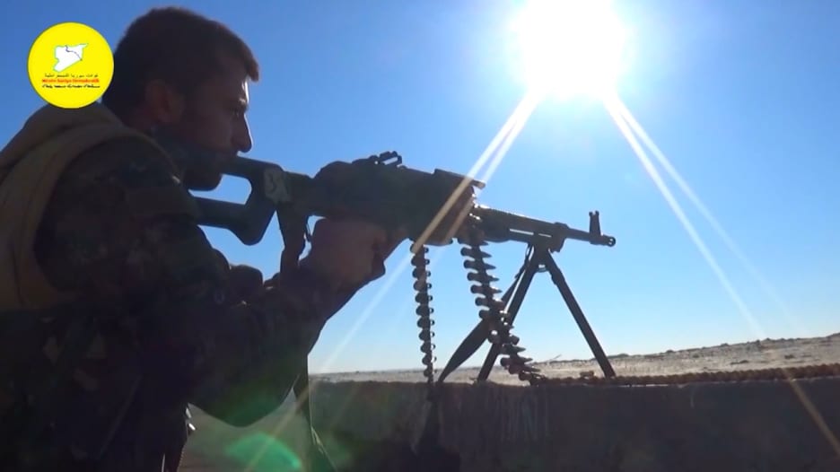 لقطات من حملة “قوات سوريا الديمقراطية” العسكرية ضد داعش لتحرير كوباني