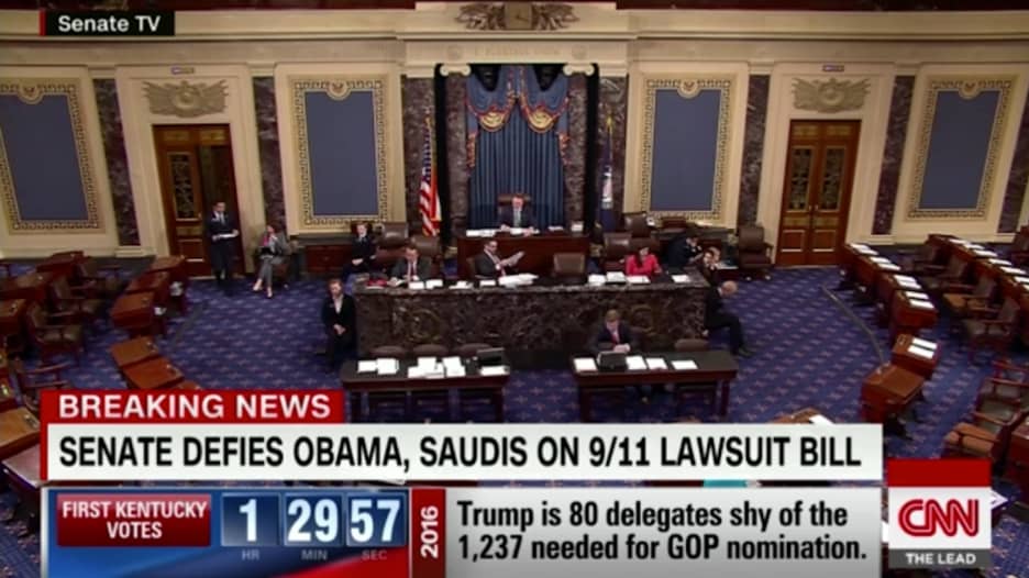 بالفيديو: تصويت مجلس الشيوخ بالإجماع على مشروع قانون 11 سبتمبر رغم تلويح أوباما بالفيتو رسالة واضحة 