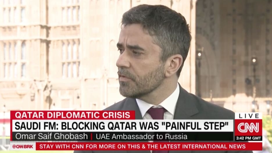 سفير الإمارات في موسكو لـCNN: أشك بقرصنة الروس لوكالة الأنباء القطرية