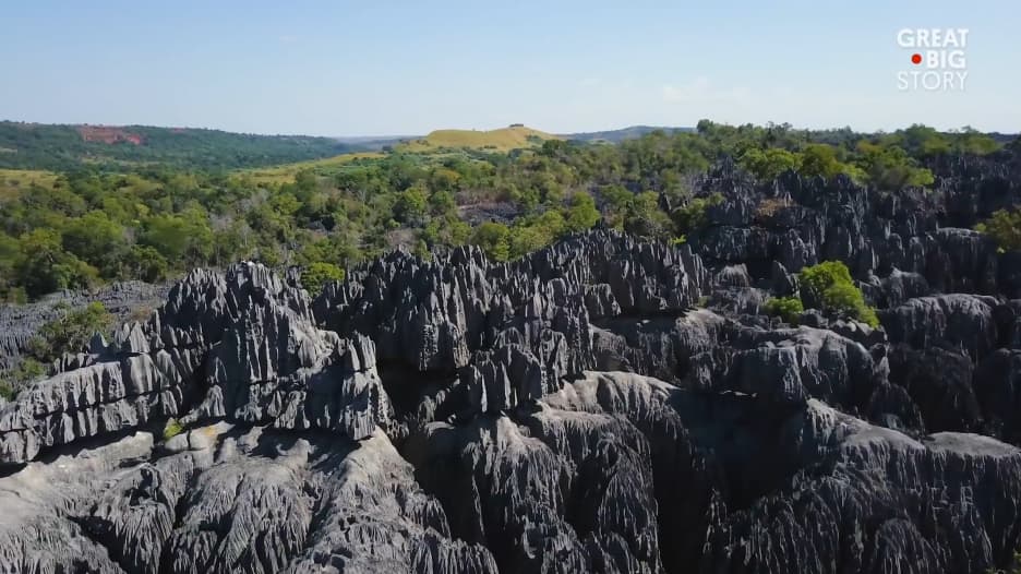 في مدغشقر.. غابة من الحجارة تشبه الشفرات الحادة