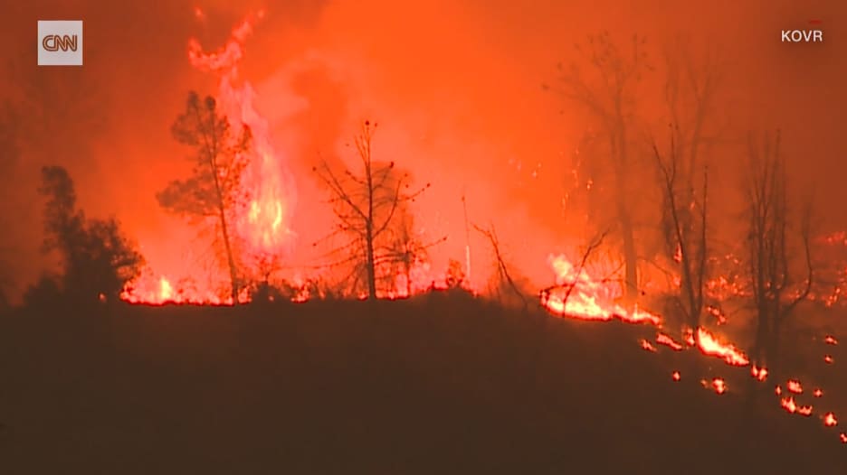 حريق كاليفورنيا.. النار تغطي مساحة 80 ملعب كرة قدم في دقيقة 