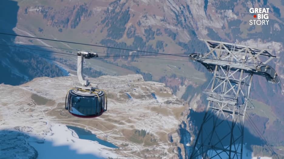 بواسطة العربات الكهربائية.. اكتشف أجمل جبال العالم بسويسرا