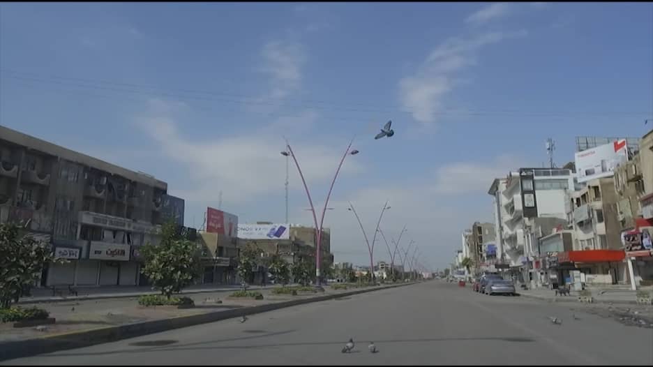 بغداد تتحول إلى "مدينة أشباح" بعد فرض حظر تجول بسبب فيروس كورونا