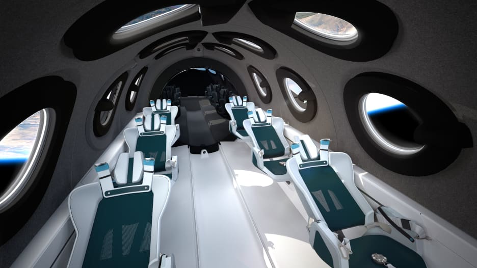 "فيرجين غالاكتيك" تكشف عن تصميم مقصورة ستنقل السياح إلى الفضاء