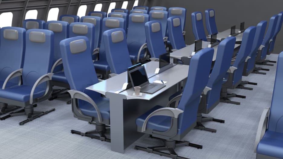 هكذا قد تكون المقاعد.. تصاميم داخلية للطائرات تعطي لمحة عن مستقبل السفر الجوي