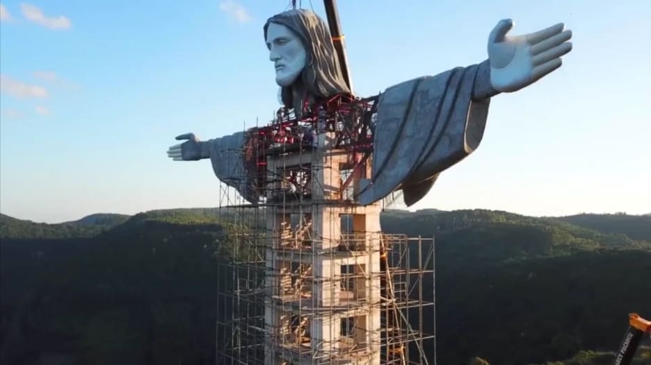 أعلى من مثيله في ريو دي جانيرو.. تمثال جديد للمسيح في البرازيل
