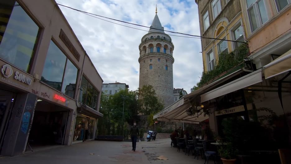 برج غلاطة في إسطنبول، تركيا