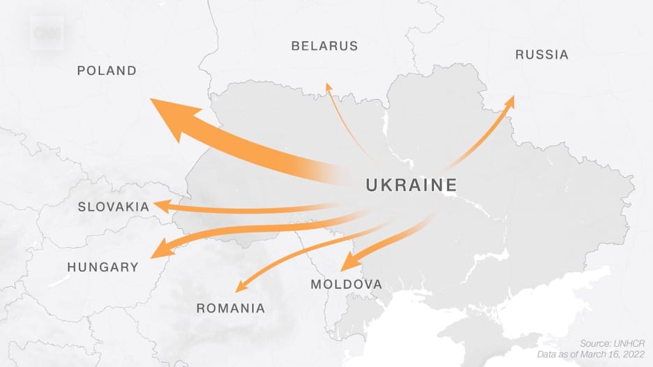 مستخدمين كل وسائط النقل.. هكذا فر 3 ملايين لاجئ من أوكرانيا خارجًا