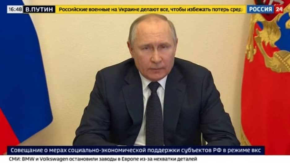 في خطاب متلفز.. بوتين ينتقد الروس "ذوي العقلية الغربية"