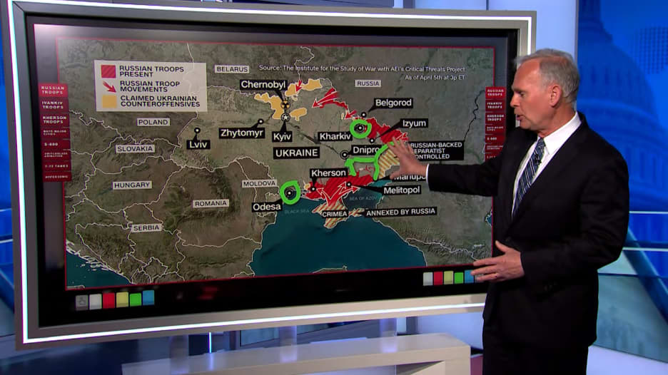 محلل عسكري يوضح على الخريطة أين يمكن لروسيا أن تصعد عملياتها في أوكرانيا