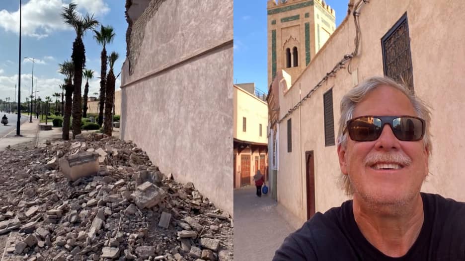 "كل شيء تحطم".. سائح أمريكي بمراكش يصف ما حدث لحظة وقوع زلزال المغرب