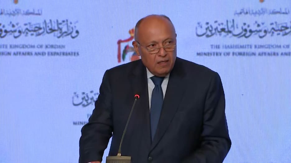 وزير خارجية مصر: أشدد على حتمية وقف فوري وشامل لإطلاق النار في غزة