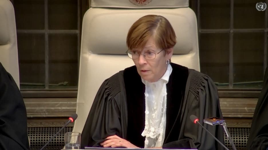 شاهد ما قالته رئيسة محكمة العدل الدولية قبل تلاوة قرارها