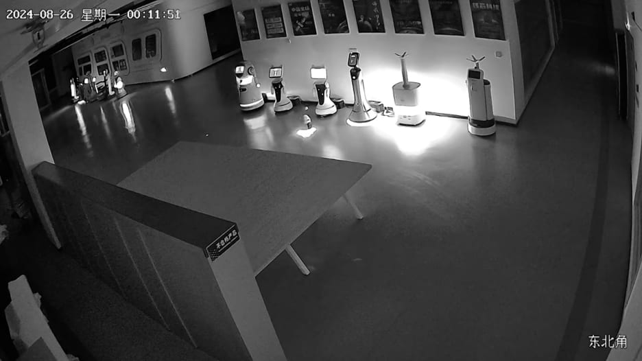 خدعها روبوت صغير واختطفها.. فيديو صادم يظهر ما حدث داخل معرض في الصين