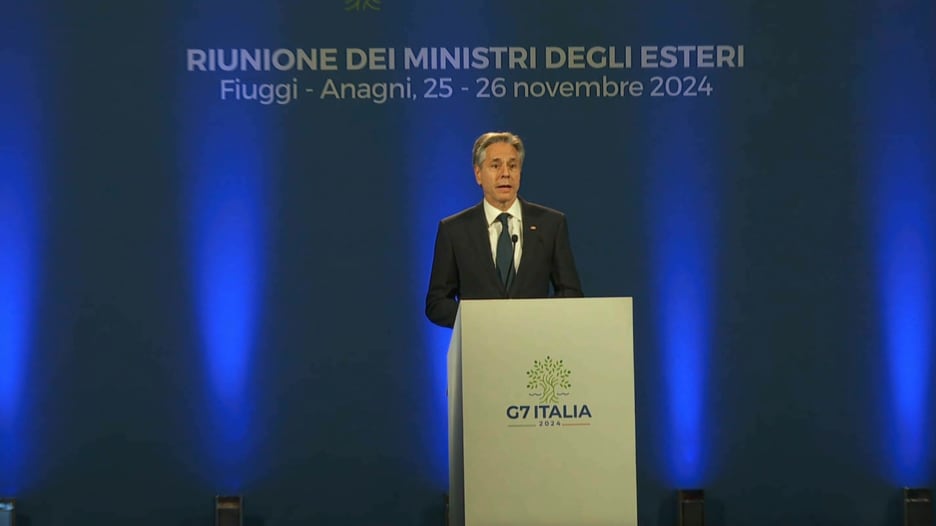 شاهد بلينكن يعلق على اتفاق وقف إطلاق النار في لبنان