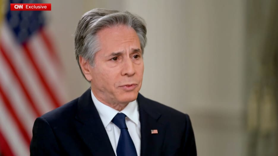 بلينكن يتحدث مع مذيعة CNN عن وقف إطلاق النار في غزة وصفقة الرهائن