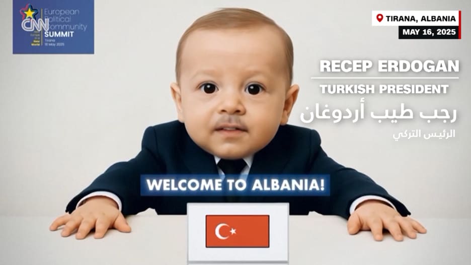 من بينهم أردوغان وماكرون.. ضحك زعماء العالم على فيديو بالذكاء الاصطناعي يظهرهم أطفالًا رضعًا