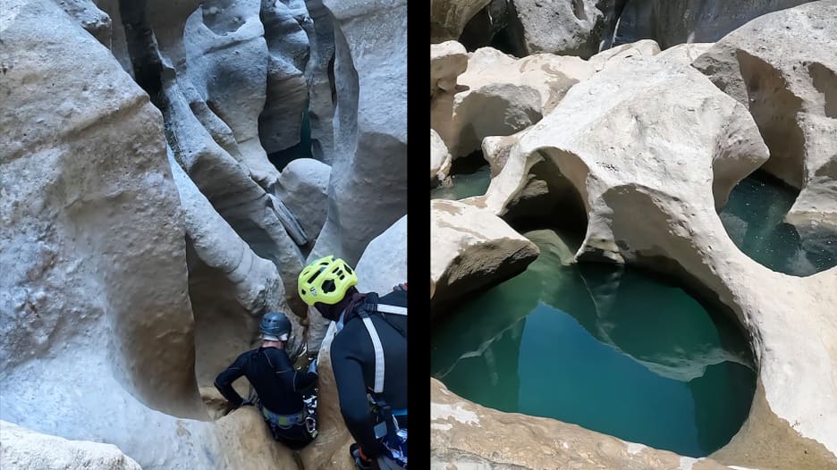 كأنها تتسلق الجماجم.. أردنية ترصد أعماق وادٍ عجيب في تركيا