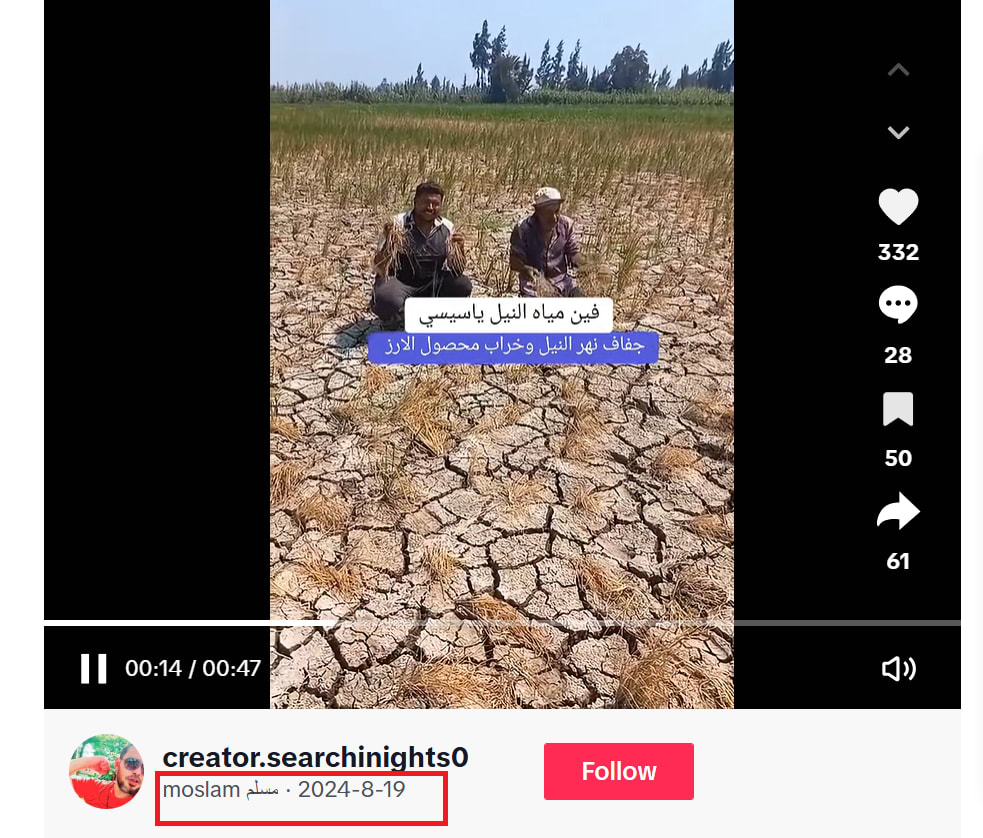 فيديو متداول لـ جفاف أراضي محصول الأرز في مصر.. ما حقيقته؟