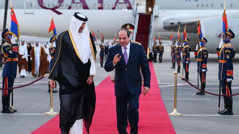 بيان رئاسي مصري: أمير قطر هنأ السيسي بـ"ثورة 30 يونيو"