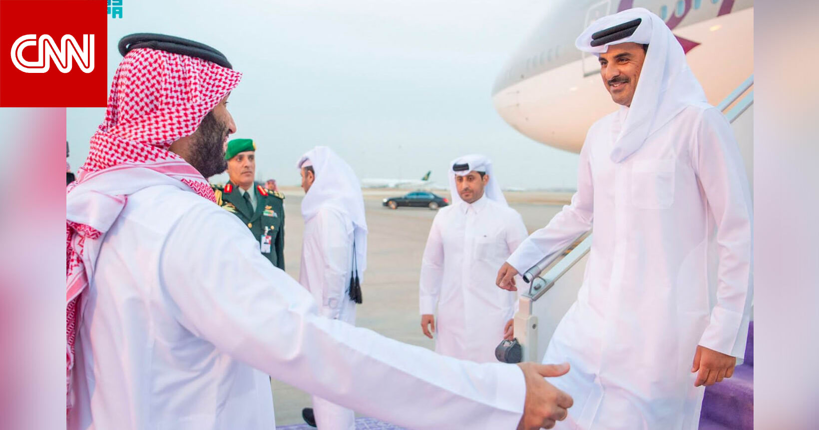 قاد السيارة.. ولي العهد السعودي يصطحب أمير قطر بعد استقباله في الرياض